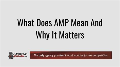 amp meaning in dating